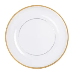 Best VD-1301-G Vikko Decor - Classic Gold Rim Glass Charger 13" - cozylivehome.com | we sell a wide range of comfortable household items Shop All