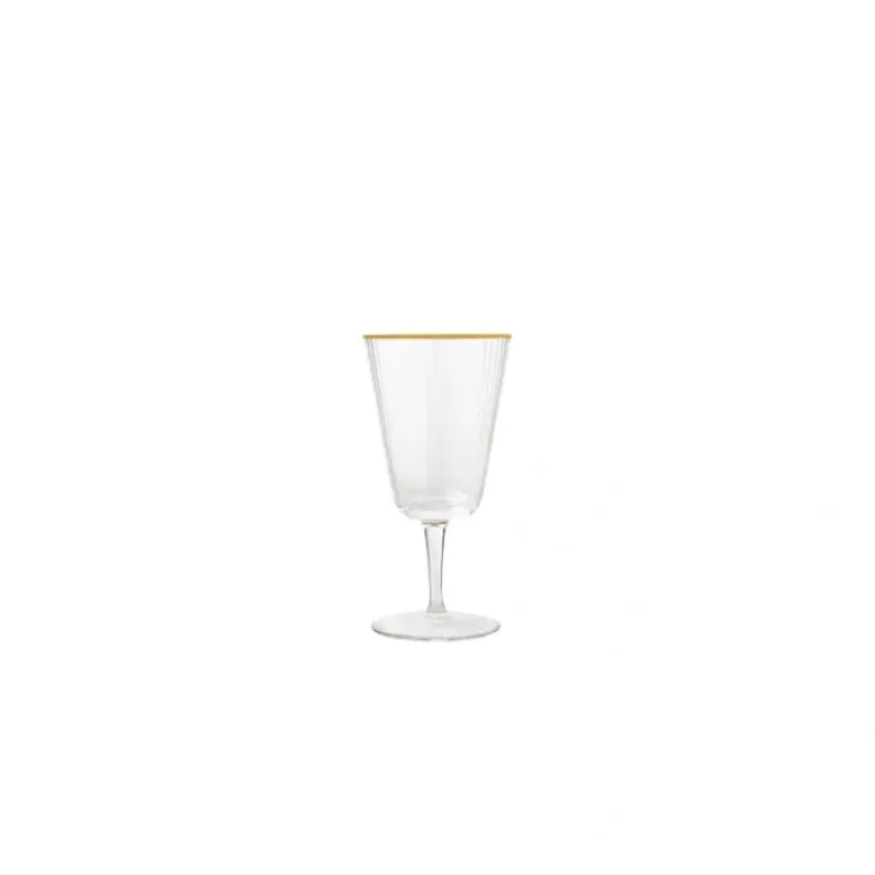 Clearance VD-3011-OGR Vikko Decor - Gold Rim, Optic Wine Glass, 11 Oz - cozylivehome.com | we sell a wide range of comfortable household items Shop All