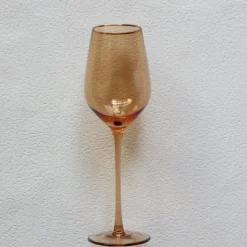 Fashion VD-P13-AM Platinum, Amber with Gold Rim, Wine Glass, 13.5 oz - cozylivehome.com | we sell a wide range of comfortable household items Shop All
