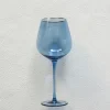 Cheap VD-P27-BL Platinum, Blue with Gold Rim, Wine Glass, 27 oz - cozylivehome.com | we sell a wide range of comfortable household items Shop All