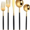Store VF-55-OGB Vikko Dine - Oak, Mirror Gold And Black, 18/10 Flatware, 20 Pc Set, Service For 4 - cozylivehome.com | we sell a wide range of comfortable household items Shop All