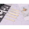 Best Sale VF820SG Simplicite 20 Pc Flatware With Graduated Gold Handles, Service For 4 - cozylivehome.com | we sell a wide range of comfortable household items Shop All