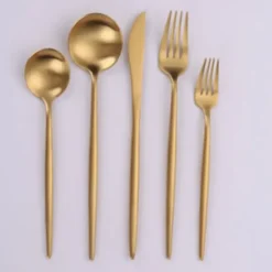 Sale VF-10-VG Brushed Gold, 18/10 Flatware Service For 4 Dishwasher Safe - cozylivehome.com | we sell a wide range of comfortable household items Shop All