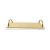 Clearance VGT3803 Gold and Acrylic Tray with Handles 16.5"L x 7.5"W x 3.25"H - cozylivehome.com | we sell a wide range of comfortable household items Shop All