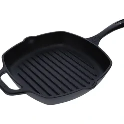 Cheap Victoria 10-Inch Cast Iron Grill Pan, Square Grill Pan Preseasoned with Non-GMO Flaxseed Oil, Made in Colombia - cozylivehome.com | we sell a wide range of comfortable household items Housewares
