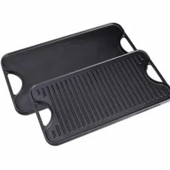 Outlet VICTORIA Rectangular Cast Iron Reversible Seasoned Griddle 18.5� x 10� - cozylivehome.com | we sell a wide range of comfortable household items Housewares