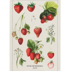 Online Vintage Strawberries Cotton Dishtowel - cozylivehome.com | we sell a wide range of comfortable household items Shop All