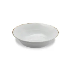 Hot VL-5390-SVBG Ophelia Gold, White, 9'' Serving Bowl - cozylivehome.com | we sell a wide range of comfortable household items Giftware