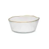 Clearance VSB3823 Organic Shaped Soup Bowls Clear with Gold Trim - cozylivehome.com | we sell a wide range of comfortable household items Giftware