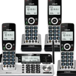 Flash Sale VTech Cordless Phone Answering System Bluetooth Call Block, 4 Handsets (VS113-4) - cozylivehome.com | we sell a wide range of comfortable household items Shop All