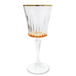 Best Sale VWR4379 Set of 6 Water Glasses with Amber Bottom and Gold Rim - cozylivehome.com | we sell a wide range of comfortable household items Shop All