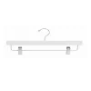 Discount W043 - Wooden Straight Skirt Hangers, 14inch, White - cozylivehome.com | we sell a wide range of comfortable household items Housewares