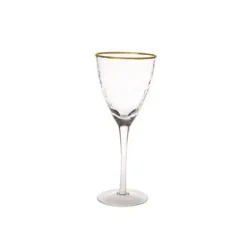 Sale WAG854 Hammered Wine Glass with Gold Rim - cozylivehome.com | we sell a wide range of comfortable household items Shop All