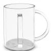 Cheap WCGM Clear Lucite Washing Cup with Grey Marble Bottom and Clear Handles 4” Diameter and 5” Height - cozylivehome.com | we sell a wide range of comfortable household items Shop All