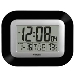 Cheap Westclox 9 inch Digital Wall Clock Gray - cozylivehome.com | we sell a wide range of comfortable household items Shop All