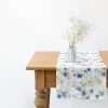 Fashion White Flowers Linen Table Runner - cozylivehome.com | we sell a wide range of comfortable household items Shop All