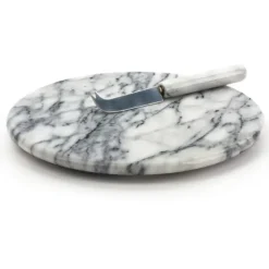 Flash Sale White Marble Cheese Board & Knife Set - cozylivehome.com | we sell a wide range of comfortable household items Shop All