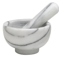 Online WHITE MARBLE MORTAR & PESTLE 4" - cozylivehome.com | we sell a wide range of comfortable household items Shop All