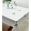 Best Sale White Rose Tablecloth Green Stem SP - cozylivehome.com | we sell a wide range of comfortable household items Shop All