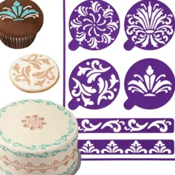 Sale Wilton 417-5160 Stick N Stay Stencils, Scrolls - cozylivehome.com | we sell a wide range of comfortable household items Shop All