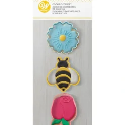 Shop Wilton Daisy, Bumblebee and Tulip Spring Cookie Cutter Set, 3-Piece - cozylivehome.com | we sell a wide range of comfortable household items Shop All