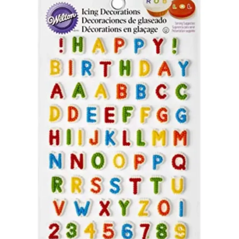 Cheap Wilton Happy Birthday Letters and Numbers Icing Decorations, 68-Count - cozylivehome.com | we sell a wide range of comfortable household items Foods