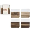 Best Sale WOOD & MARBLE COASTERS SET OF 4 - cozylivehome.com | we sell a wide range of comfortable household items Shop All