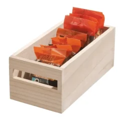 Store Wood Handled Bin 5 x 10 x 4.25 - cozylivehome.com | we sell a wide range of comfortable household items Shop All