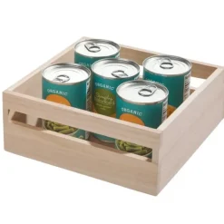 Best Sale Wood Handled Bin 10 x 10 x 4.25 - Natural - cozylivehome.com | we sell a wide range of comfortable household items Shop All