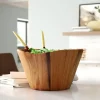 Discount Wood Wavy Serving Bowl 12” - cozylivehome.com | we sell a wide range of comfortable household items Shop All