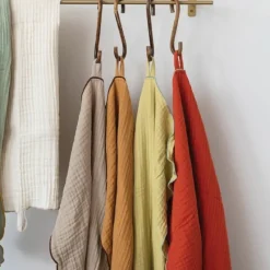 Fashion Woven Cotton Double Cloth Tea Towel w/ Contrasting Stitched Edge & Loop - cozylivehome.com | we sell a wide range of comfortable household items Shop All