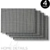 Shop Woven Look PVC Placemat 12X18 Inch - Grey - cozylivehome.com | we sell a wide range of comfortable household items Shop All