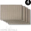 Cheap Woven Look PVC Placemat 12x18inch - Taupe - cozylivehome.com | we sell a wide range of comfortable household items Shop All