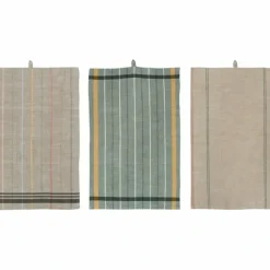 Online Woven w/ Stripes Tea Towel Set-3 - cozylivehome.com | we sell a wide range of comfortable household items Shop All