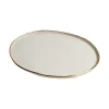 Best Sale WPP501 White Ceramic Oval Plate with Gold Border - cozylivehome.com | we sell a wide range of comfortable household items Giftware
