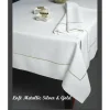 64x84 Fleischman Tablecloth Loft Metallic White - cozylivehome.com | we sell a wide range of comfortable household items^ Shop All