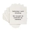 Fashion YESTERDAY I QUIT DRINKING FUNNY COCKTAIL NAPKIN - cozylivehome.com | we sell a wide range of comfortable household items Shop All