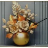 Cheap YK25 23.5X15.5 WALL CLOCK, BEIGE FLOWERS IN GOLD VASE - cozylivehome.com | we sell a wide range of comfortable household items Shop All